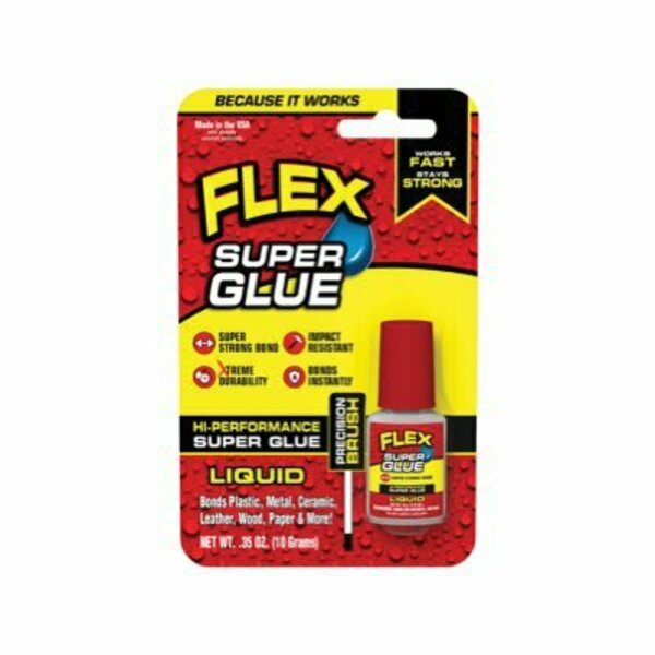 Flex Seal Super Glue, Liquid, Clear, 10 g Bottle SGLIQ10BT